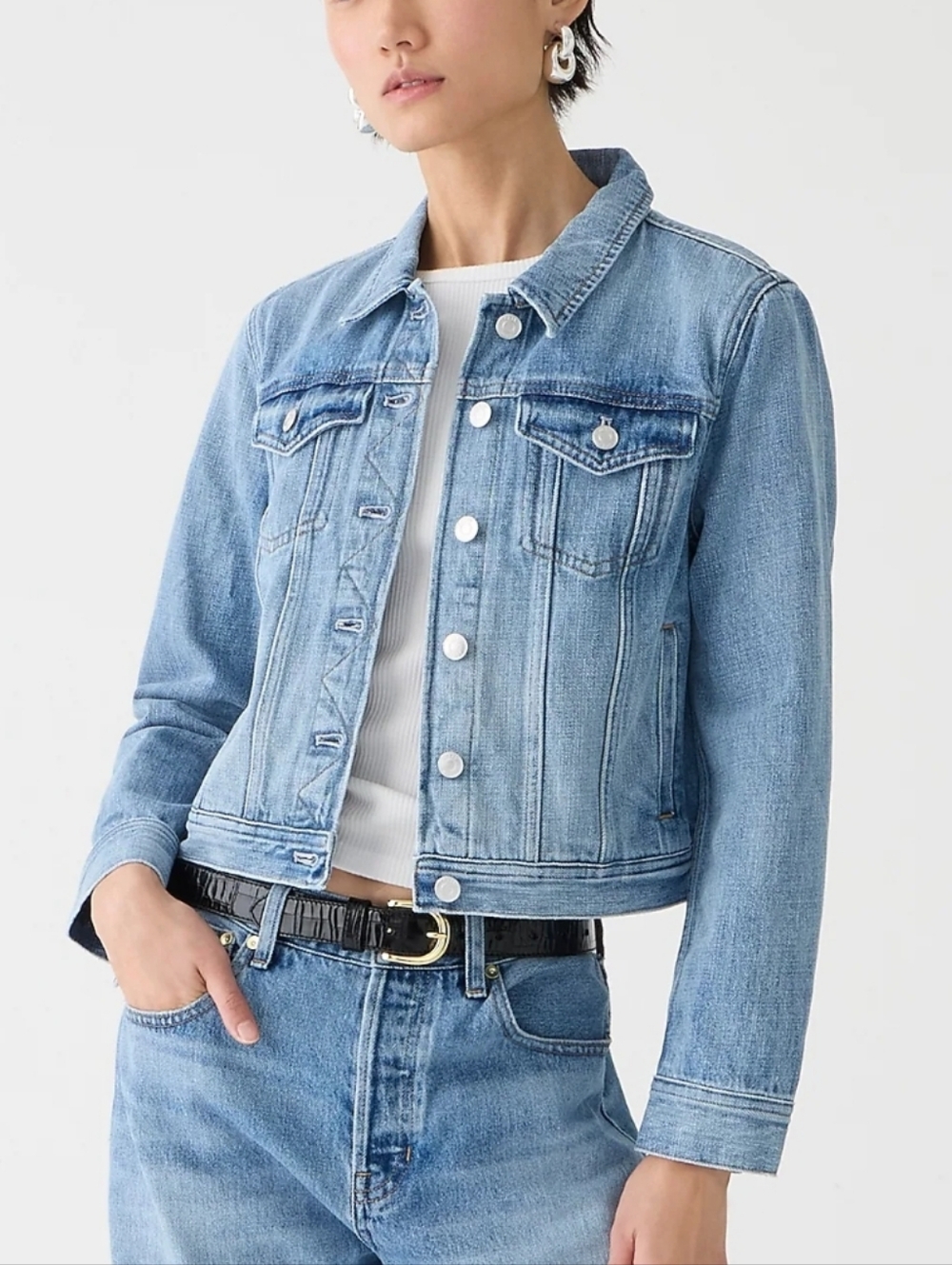 J. Crew New Classic Denim Jacket - Bianca Wash
